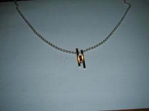 gedenksieraad ketting goud en zilver
